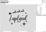 Lapland Embroidery File 6 size