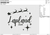 Lapland Embroidery File 6 size