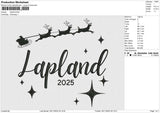Lapland Embroidery File 6 size
