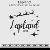 Lapland Embroidery File 6 size