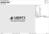 Liberty Embroidery File 6 size