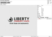 Liberty Embroidery File 6 size