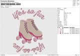 life's so fun Embroidery File 6 size