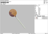 Lollipop 1704 Embroidery File 6 sizes