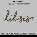Lilsis Xmas Embroidery File 6 sizes