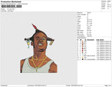 Loc Dog Embroidery File 6 size
