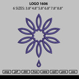 Logo 1606 Embroidery File 6 sizes