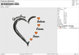 Love family Embroidery File 6 size