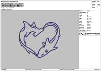 Sharks02 Embroidery File 6 sizes