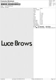 Luce Embroidery File 6 size