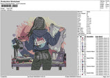 Lunastext Embroidery File 6 sizes