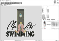 Mac Swim Embroidery File 6 sizes