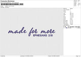 Made for more V2 Embroidery File 6 size