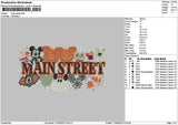 Mainmickey Text Embroidery File 6 sizes