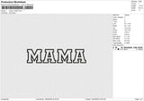 Mama 18225 Embroidery File 6 size
