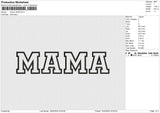 Mama 18225 Embroidery File 6 size