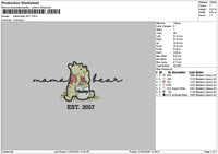 Mama 2017 Embroidery File 6 sizes