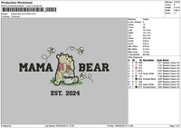 Beartext 1404a Embroidery File 6 sizes