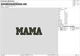 Mama Leopard 01 Embroidery File 6 sizes