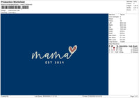 Mamalove Embroidery File 6 sizes