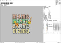 Mamaflowers Embroidery File 6 sizes