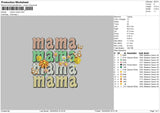 Mamaflowers Embroidery File 6 sizes