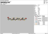 Mama Xmas 0412 Embroidery File 6 sizes