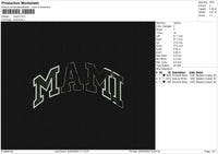 MAMI Embroidery File 6 size