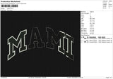 MAMI Embroidery File 6 size