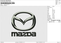Mazda Simple Embroidery File 6 size