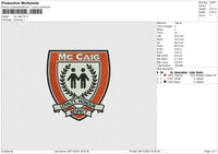 Mc Caig Embroidery File 6 size