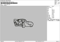 Mcqueen Outline 01 Embroidery File 6 sizes