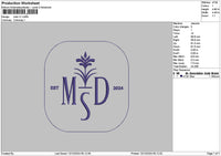 Mdstext V1 Embroidery File 6 sizes