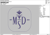 Mdstext V1 Embroidery File 6 sizes