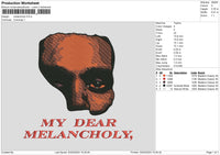 Dear Text Embroidery File 6 sizes