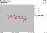 Merrytext Embroidery File 6 sizes