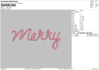 Merrytext Embroidery File 6 sizes