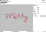 Merrytext Embroidery File 6 sizes