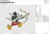 Mickey cupid v2 Embroidery File 6 size