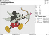 Mickey cupid v2 Embroidery File 6 size