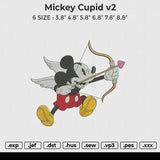 Mickey cupid v2 Embroidery File 6 size