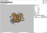 Mickeypumpkin 1706 Embroidery File 6 sizes