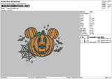 Mickeypumpkin 1706 Embroidery File 6 sizes