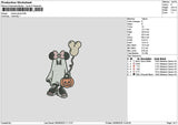 Minnieghost 2609 Embroidery File 6 sizes