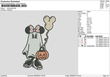 Minnieghost 2609 Embroidery File 6 sizes