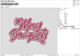 Mnytext Embroidery File 6 sizes