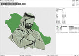 Muhammad Bin Salman Embroidery File 6 size