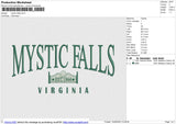 Mystic falls Embroidery