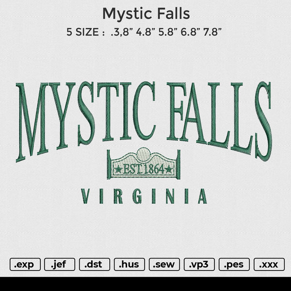 Mystic falls Embroidery