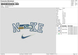 Nike Seahawk Embroidery File 6 sizes